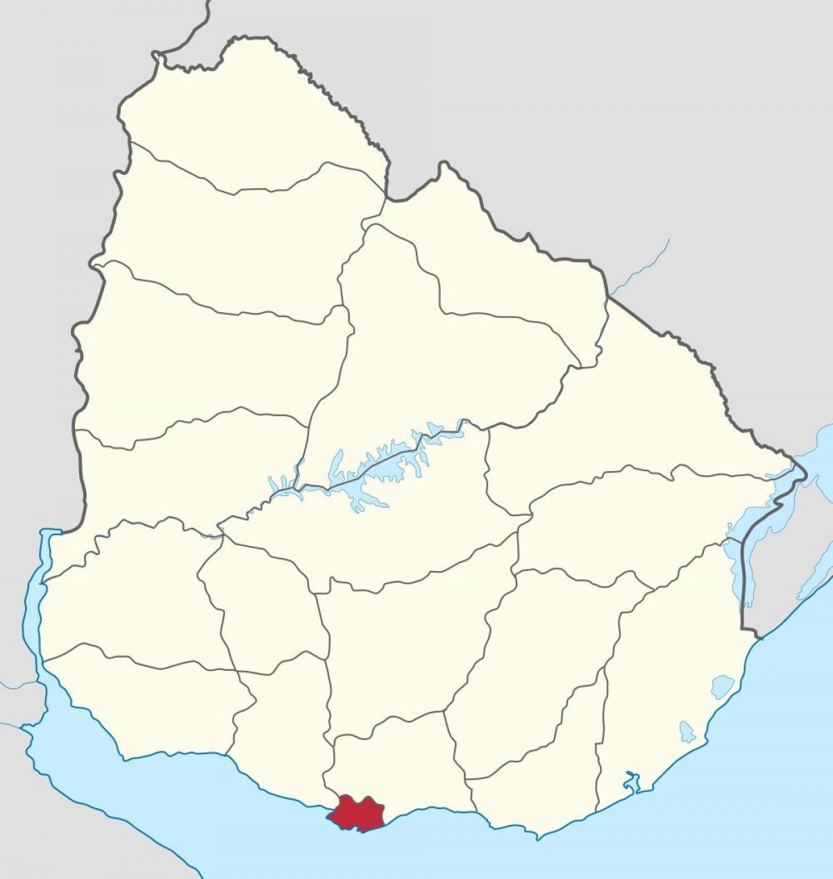 Map of Uruguay outline