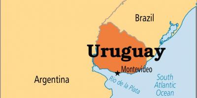 Uruguay capital map